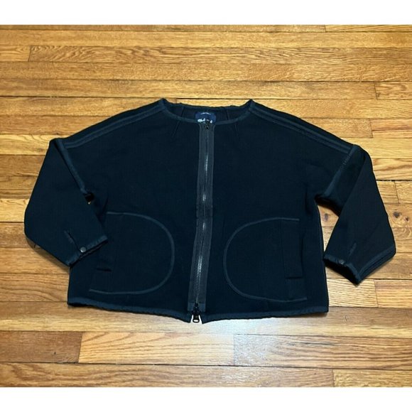 Madewell Jackets & Blazers - Madewell Black Knit Coatigan Zip Up Lightweight Coat Women's Size Small